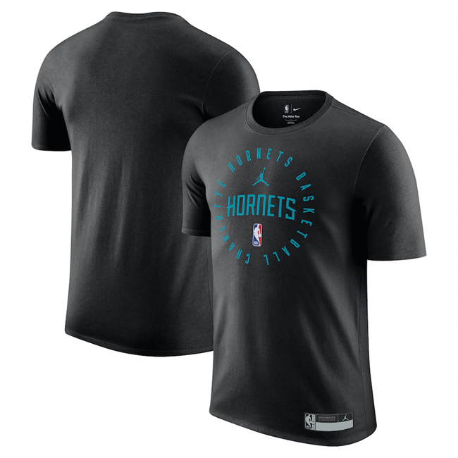 Men's Charlotte Hornets Black 2024/25 Legend On-Court Practice Performance T-Shirt